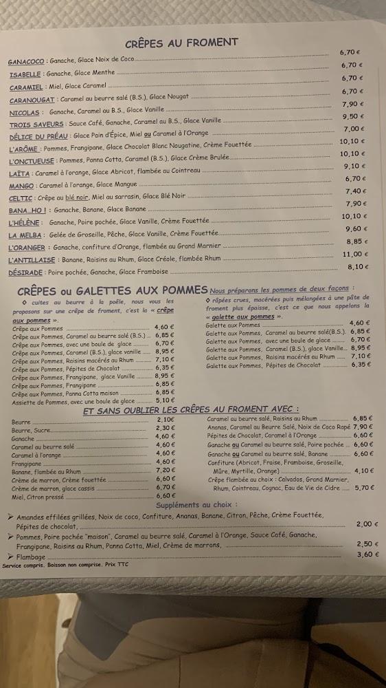 CREPERIE LE PREAU - Menu Image 2